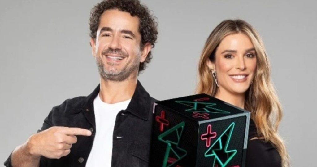 comandando-programa-na-record-ao-lado-da-esposa,-felipe-andreoli-alfineta-a-globo